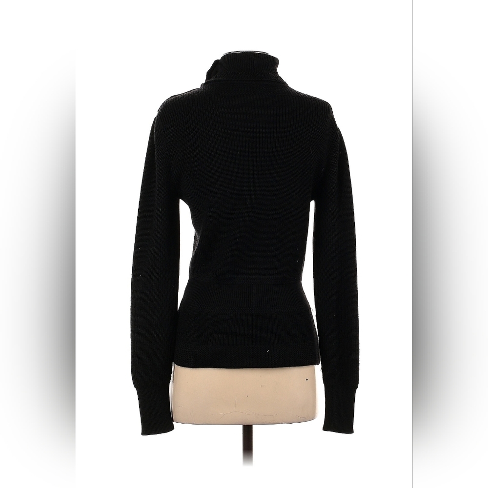 Ralph Lauren Purple Label Women’s M Sweater Silk Cashmere Turtleneck Buttons - Picture 3 of 9